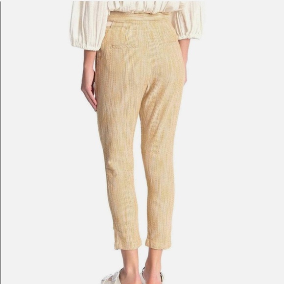 H8 Free‎ People Light at Sunrise Crop Pants Striped Drawstring - Picture 3 of 8